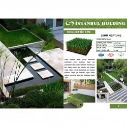 Kompozit Ürünler Çim Halı Mercury Green 20mm