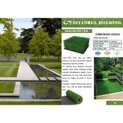 Kompozit Ürünler Çim Halı Mars 25mm