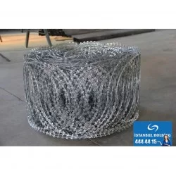 Kompozit Ürünler Galvanizli Düzlemsel Jiletli Tel - 90cm