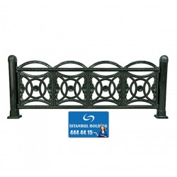 Kompozit Ürünler 35 cm Yükseklik Göksu Model Plastik Ferforje Çit Kompozit Ürünler 35 cm Yükseklik Göksu Model Plastik Ferforje Çit