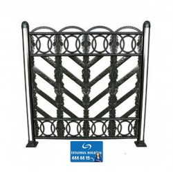 Kompozit Ürünler 100 cm Yükseklik Lalezar Model Plastik Ferforje Çit Kompozit Ürünler 100 cm Yükseklik Lalezar Model Plastik Ferforje Çit