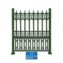 Kompozit Ürünler 110 cm Yükseklik Gülistan Model Plastik Ferforje Çit Kompozit Ürünler 110 cm Yükseklik Gülistan Model Plastik Ferforje Çit