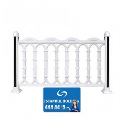 Kompozit Ürünler 40 cm Yükseklik Gülara Model Plastik Ferforje Çit Kompozit Ürünler 40 cm Yükseklik Gülara Model Plastik Ferforje Çit