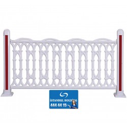 Kompozit Ürünler 55 cm Yükseklik Mihrabat Model Plastik Ferforje Çit Kompozit Ürünler 55 cm Yükseklik Mihrabat Model Plastik Ferforje Çit