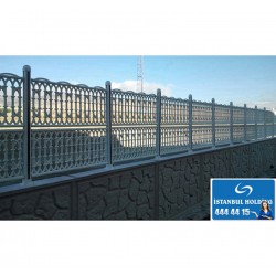 Kompozit Ürünler 55 cm Yükseklik Sadabat Model Plastik Ferforje Çit Kompozit Ürünler 55 cm Yükseklik Sadabat Model Plastik Ferforje Çit